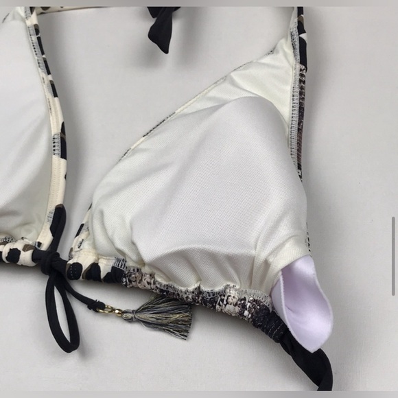 Bleu Rod Beattie Bikini Skin Games 2 Piece Swimsuit Snakeskin Print Sz 10 - Picture 8 of 11